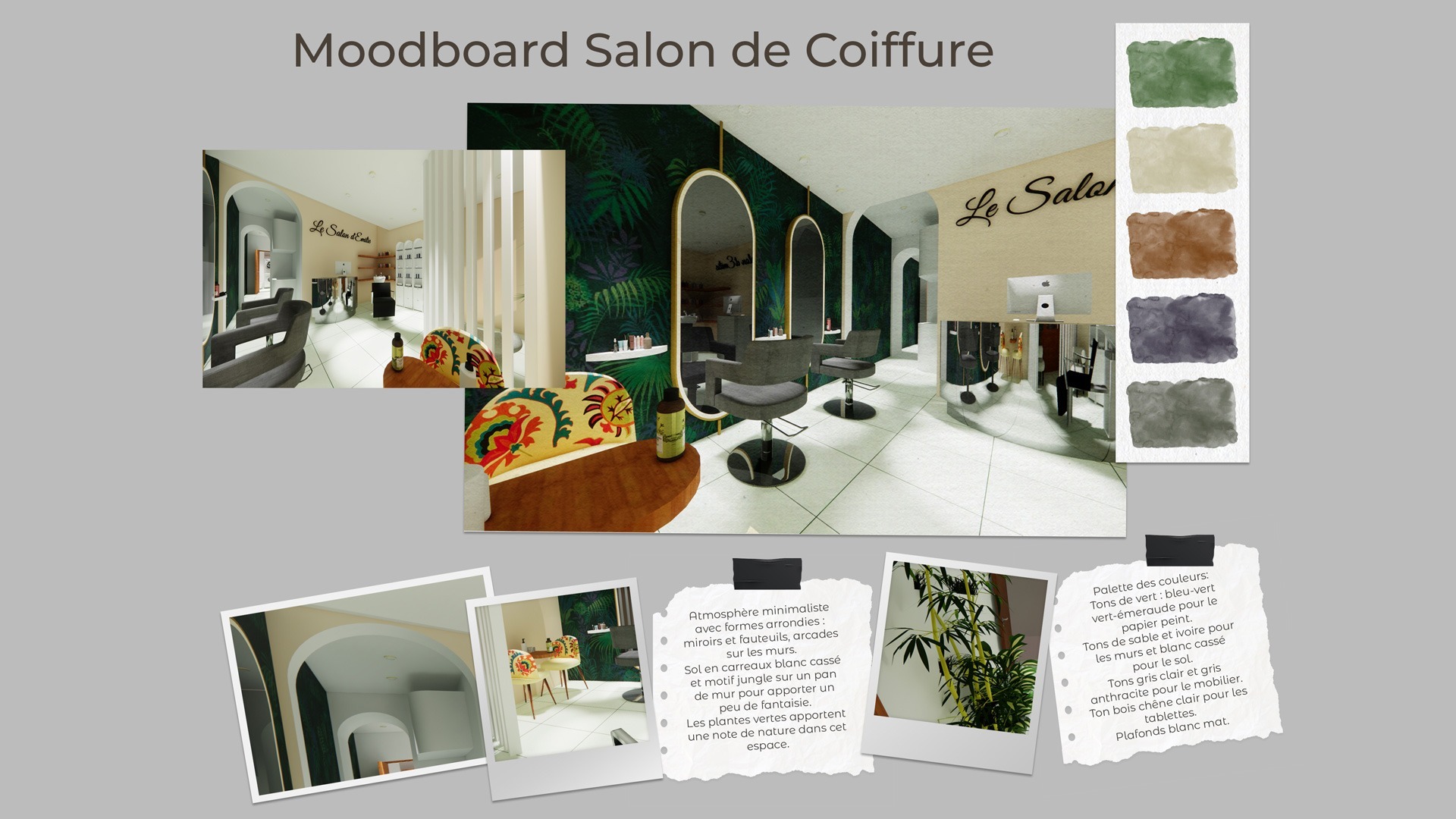 Moodboard Salon de coiffure (1) - L'œil d'Orru