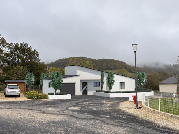 Projet réalisé d'une maison contemporaine en Aveyron